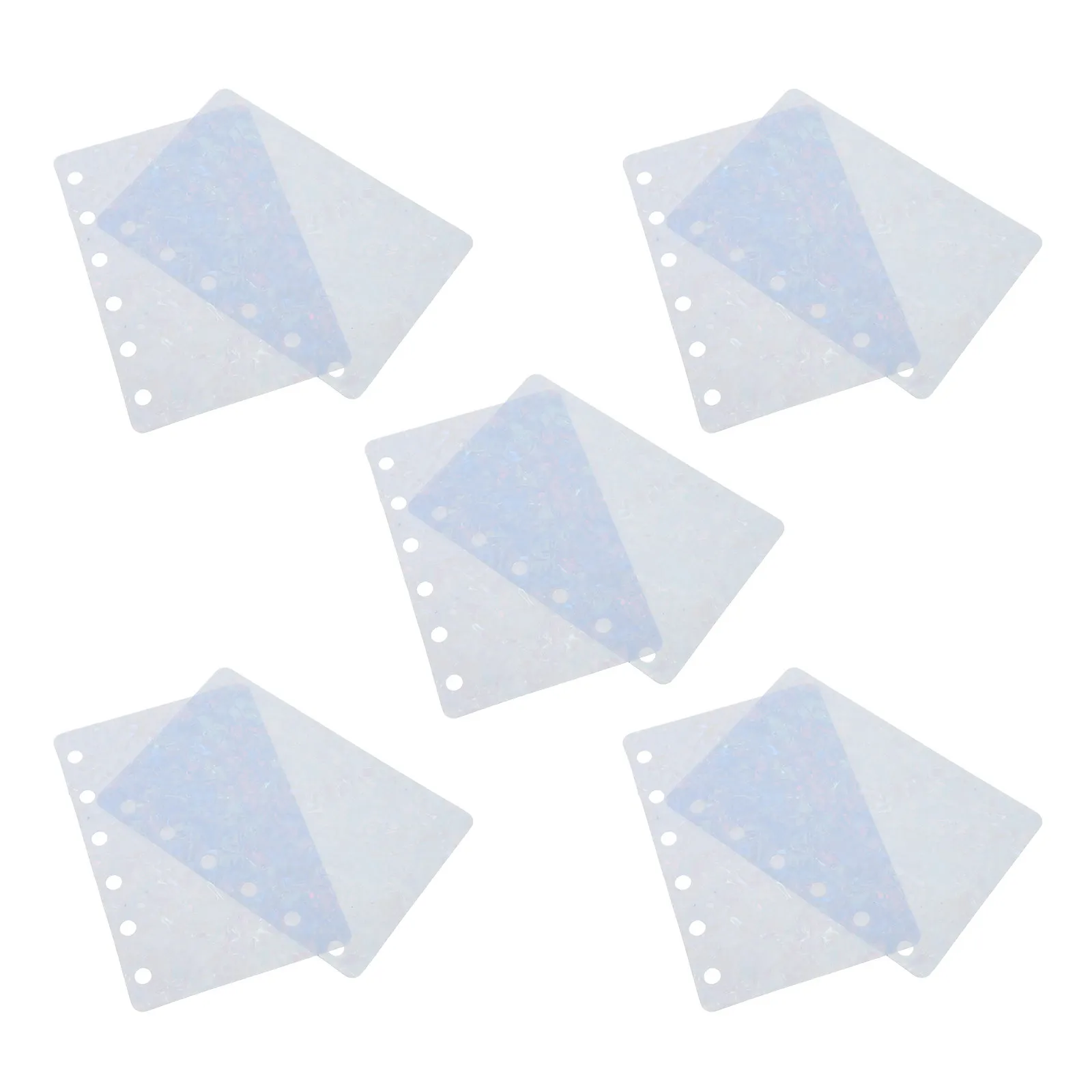 

10Pcs A7 Loose Leaf Dividers PP Partition Pad 6 Ring Binder Inserts for Planners Students Professionals Organization Efficiency