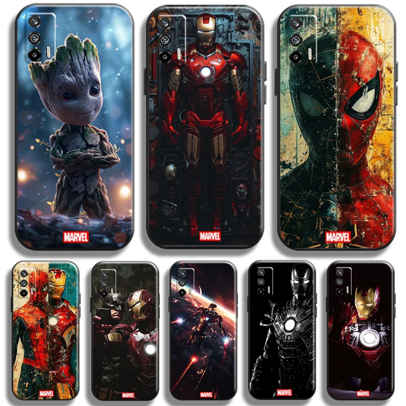 Marvel Avengers Iron Man Phone Case For OPPO Realme 11 10 9 8 Pro Plus 8i GT Master C55 C35 C31 C30 C21 C21Y C25Y Carcasa Funda