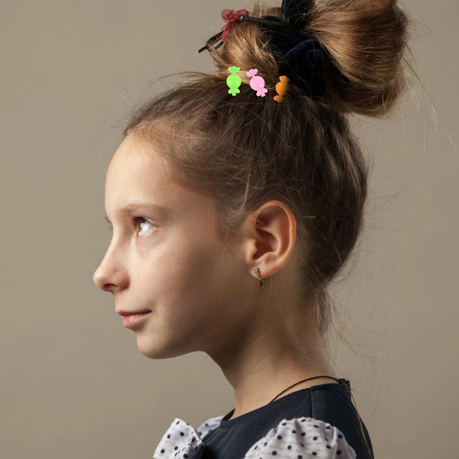 

300pcs Flower Clips Multi Color Girls Hair Accessories Cartoon Claw Baby Barrettes Hair Accessories Girls Kids