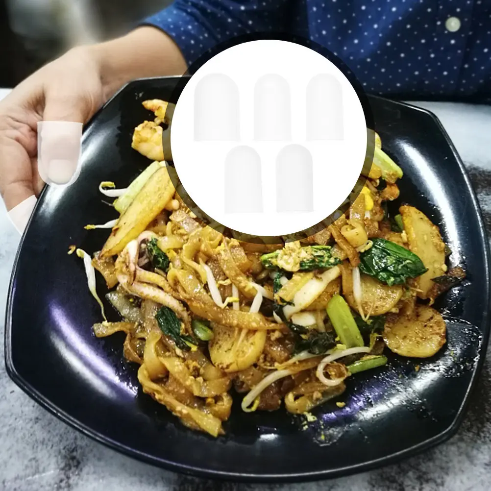 

Набор из 5 силиконовых напальчников: высокоэластичные, нескользящие, термостойкие защитные накладки для точных работ и лабораторных операций