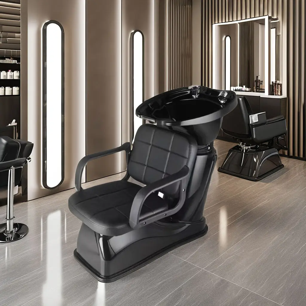 Modern Design High Quality Salon Furniture Shampoo Chair for Beauty and Haircut view 2