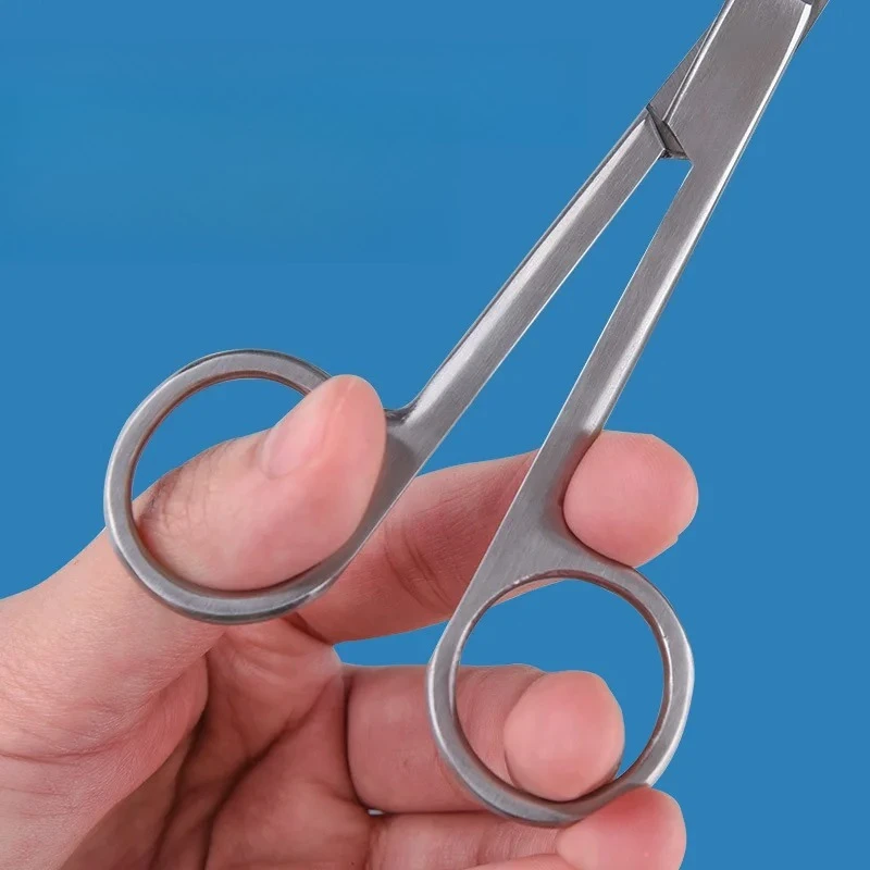 مقص التجميل ضمادة الفولاذ المقاوم للصدأ الشاش أدوات التدريس الطبية اليدوية مستقيم الرأس الفولاذ المقاوم للصدأ الجراحية #3