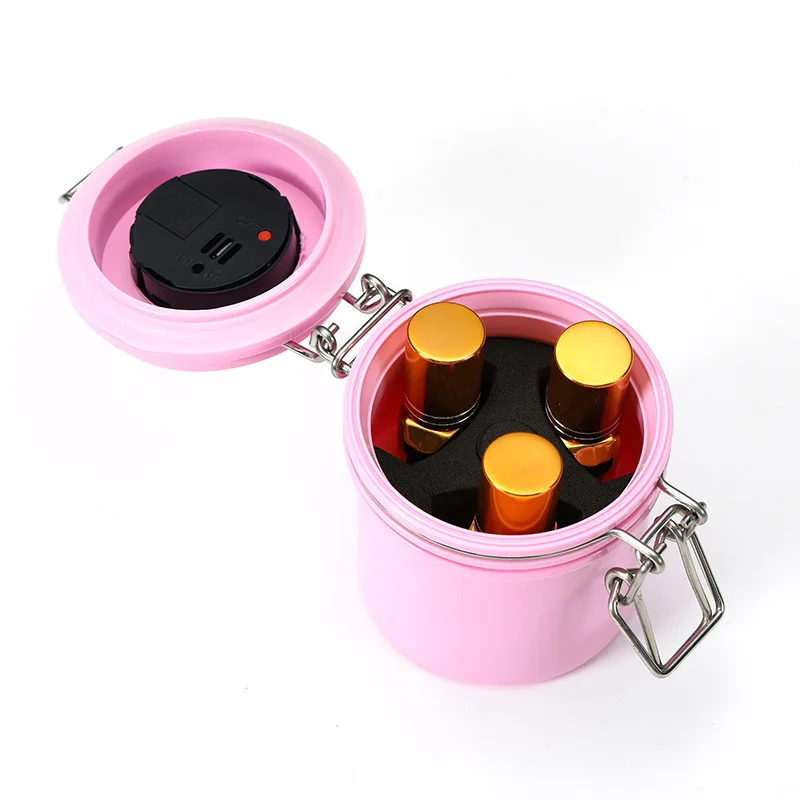 False Lash Glue Storage Tank With Thermometer Adhesive Carbon Sealed Leak-proof Containers Grafting Eyelash Extension Supplie