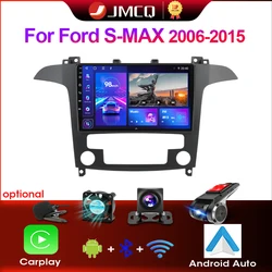 JMCQ 2din 4G Android 12 For Ford S Max S-MAX 2006-2015 Car Radio Multimidia Video Player Navigation GPS Car Stereo 2 din Carplay