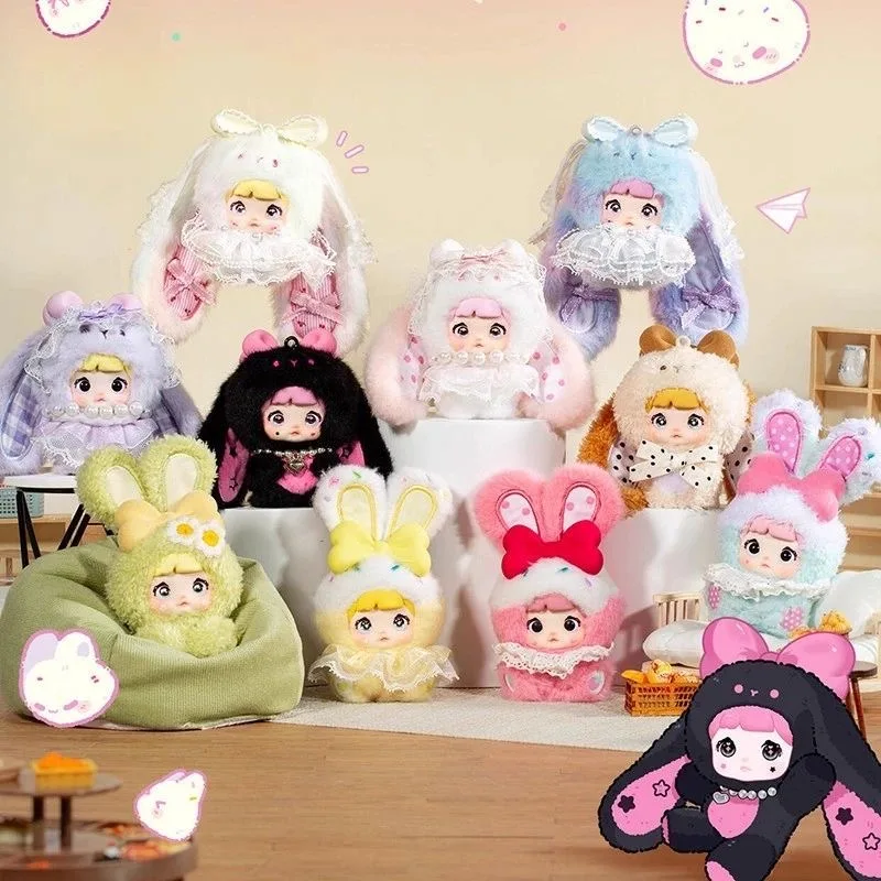 

Новинка 2023 года, аутентичная слепая коробка с кроликом Nommi Sweetheart Mibao второго поколения, плюшевая кукла, кулон, коллекционная игрушка, женский подарок на день рождения