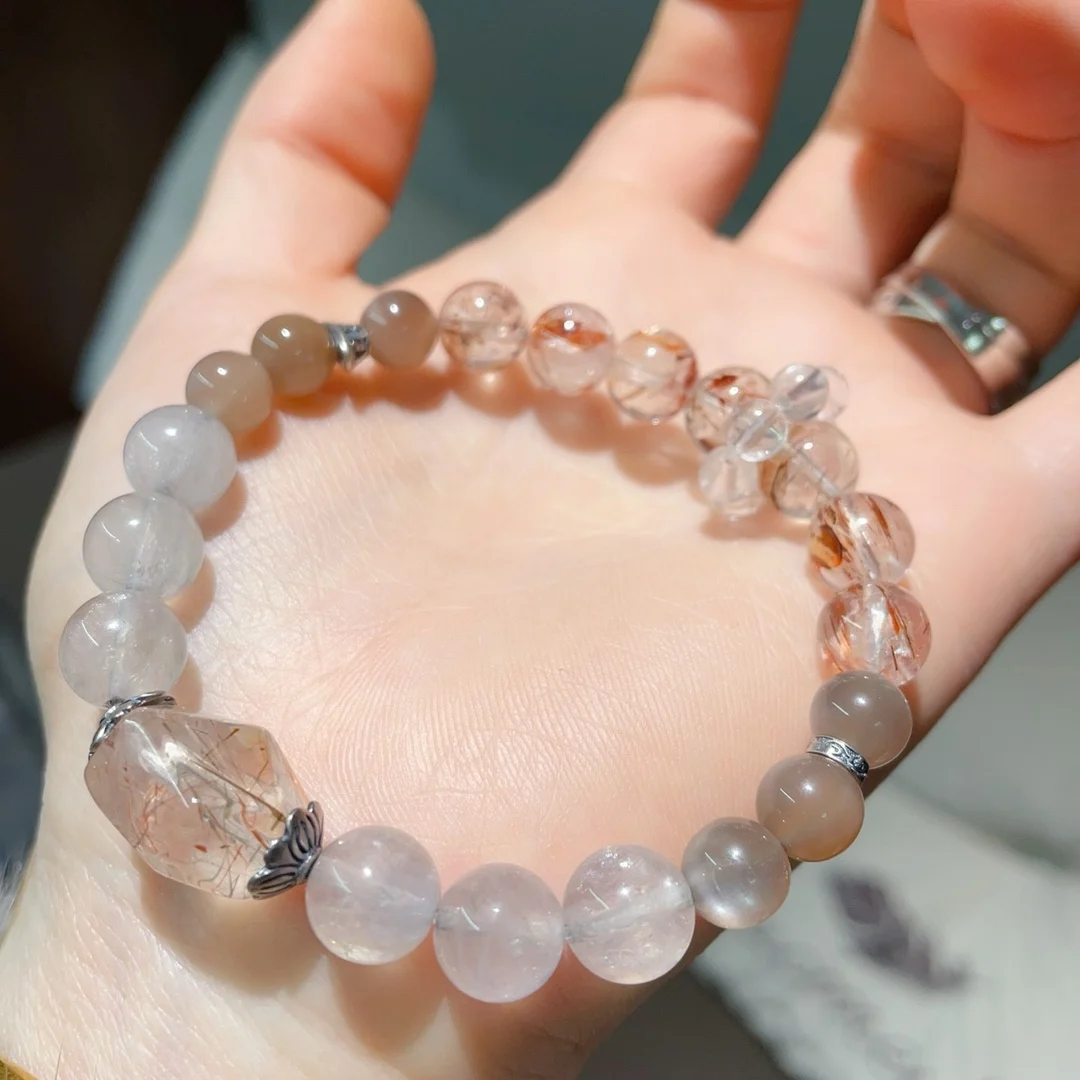 

Natural Black Gold Super Bracelet with Shape Crystal Men's and Women's Lucky Bracelet Fashion Accessories