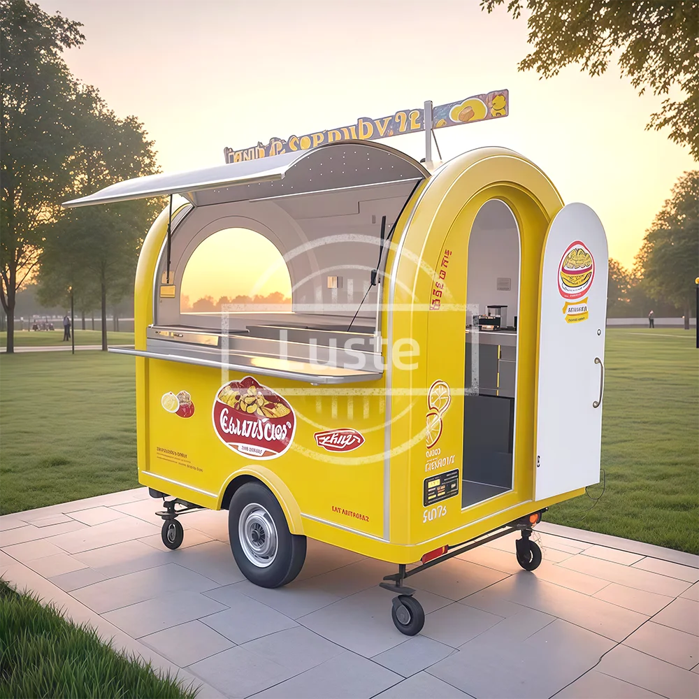 شاحنة طعام مقطورة عربة متنقلة قافلة مصنع الأعمال المتنقلة مخصصة على الطرق الوعرة مقطورات تخييم المطبخ في الهواء الطلق #4