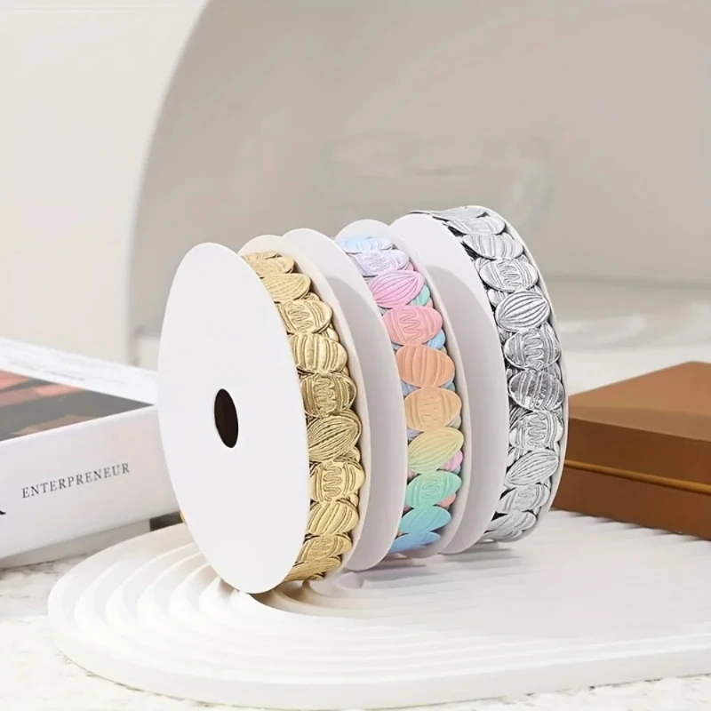 

1pcs Decorative Colorful Ribbon for Cake Box Packaging and Party DIY Flower Bouquet, Birthday Wedding Gift Tying