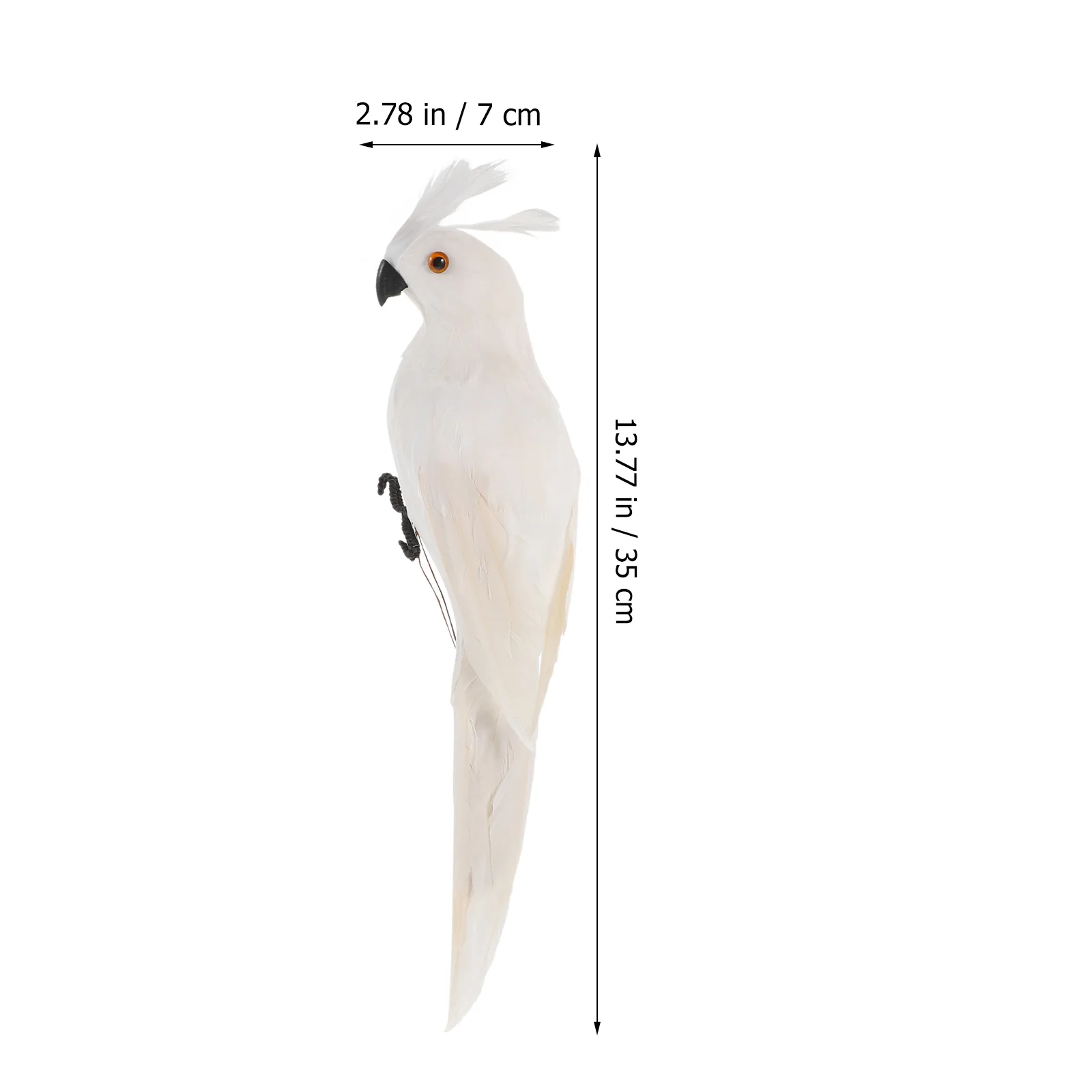 

Realistic Parrot Ornament Made of Duck Plume and Foam Material Vivid Fake Parrot Decor for Garden Yard Park Jungle Theme