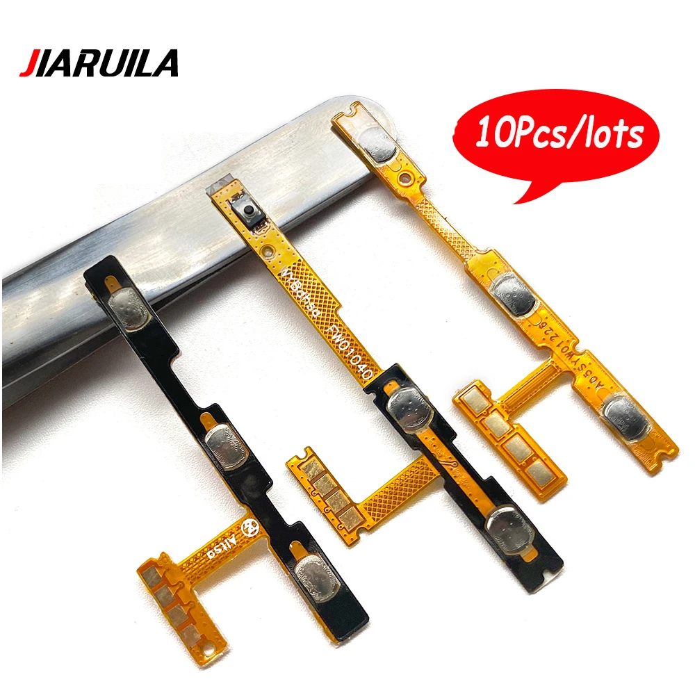 

10Pcs，Power Switch On/Off Button Volume Key Flex Cable For Samsung A01 Core A04 A04E A05 A145F A15 A23 4G A24 A34 A35 A52S