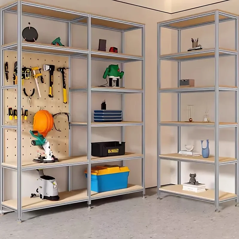 Store Shelf Display Rack Birch Nakajima Cabinet Exhibition Ocean Panel Aluminum Profile Alloy Shelving Unit for Retail