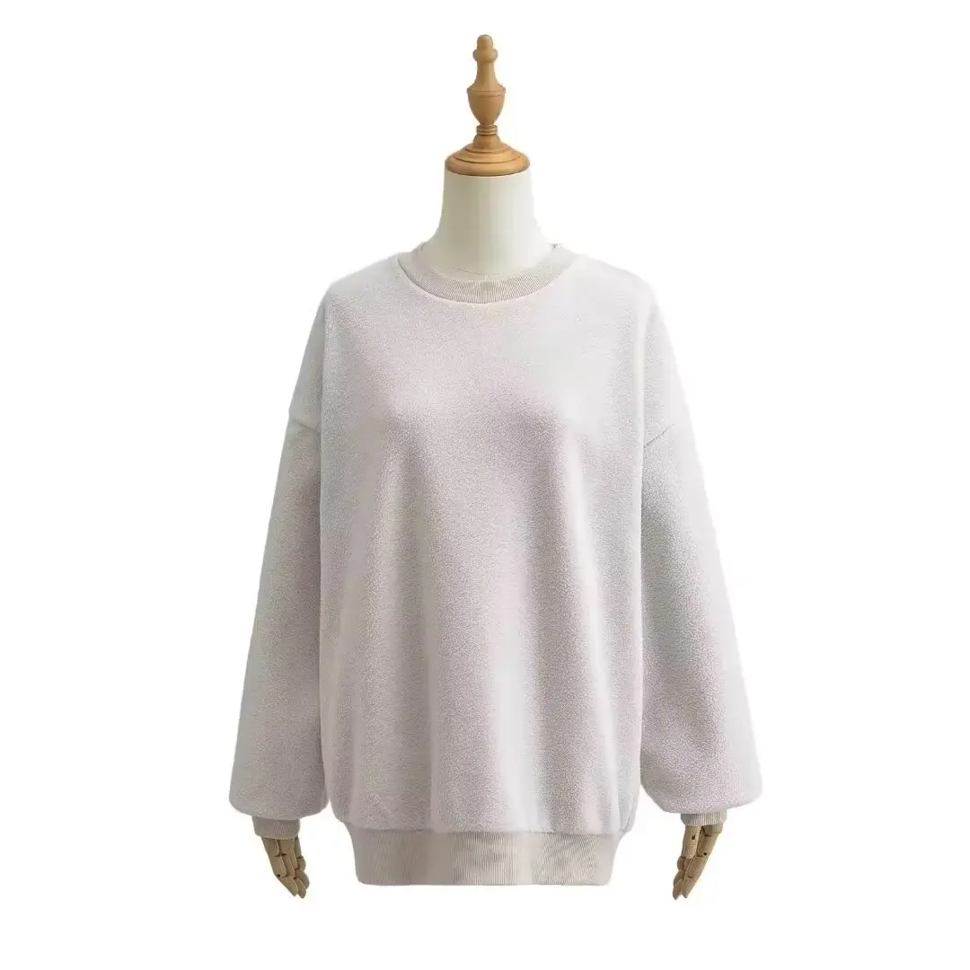 Suéter David de gola redonda para outono/inverno, estilo casual e despojado, jaqueta com capuz de pelúcia, quente, f, ...