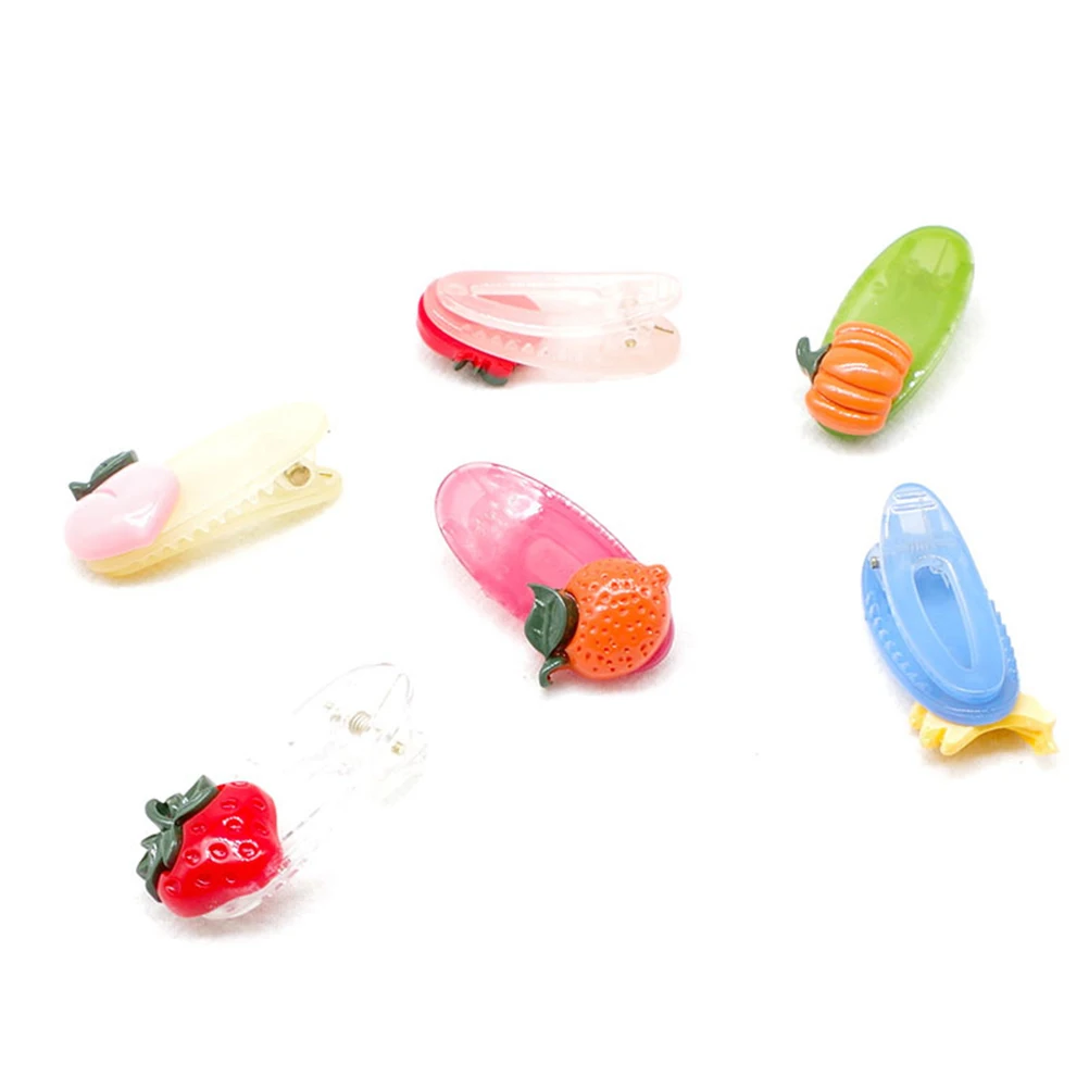 

5pcs Fruit Hairpin Assorted Color Clips Fashion Outdoor Girls Hawaiian Party Fresh Stylish Durable Travel Accessories