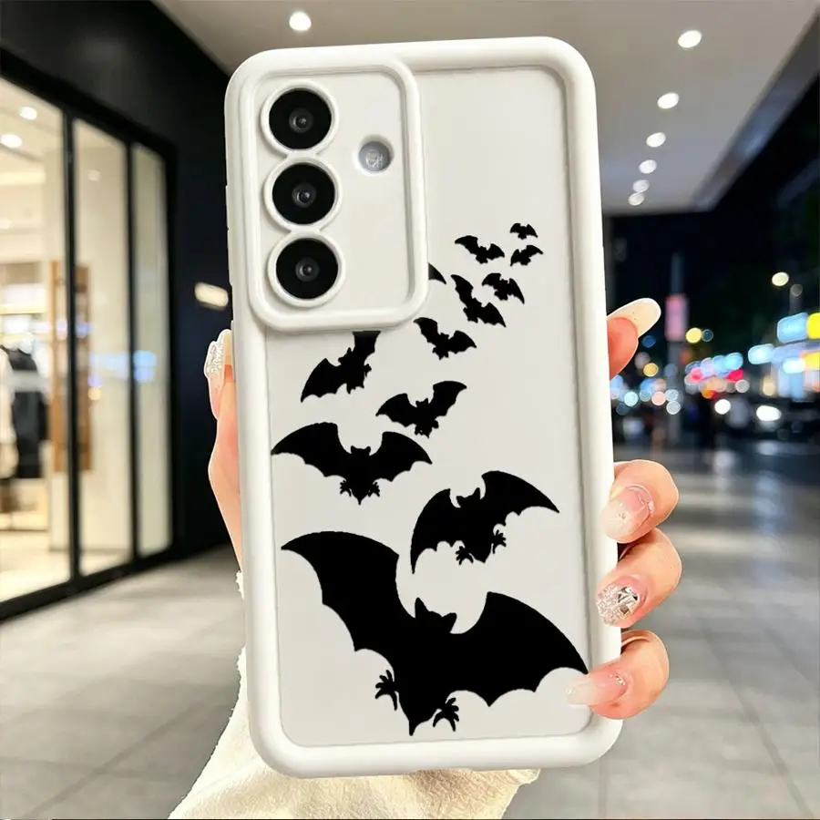 Bat Print Silhouette Case for Samsung Galaxy S26 S22 Plus S20 FE Note 20 Ultra S21 S24 ultra S23 S25 Phone Cover
