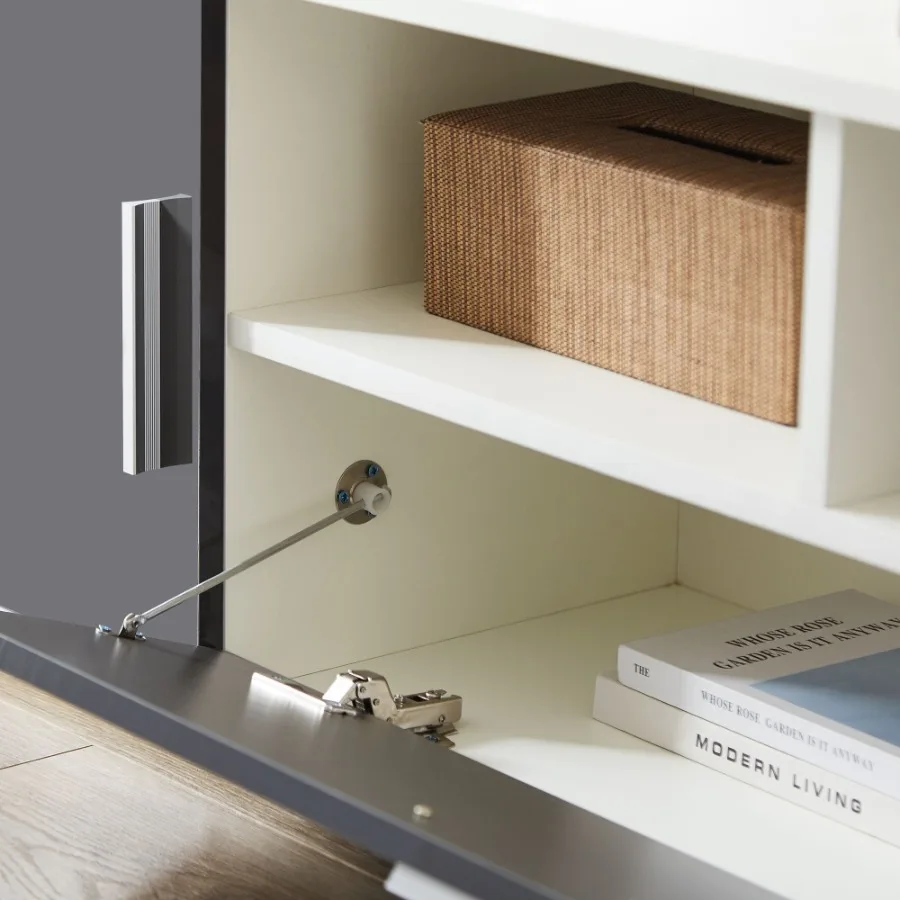 ファッションTVスタンド テレビキャビネット エンターテイメントセンター テレビ台 テレビコンソール LEDライトベルト付き リモコン操作可能