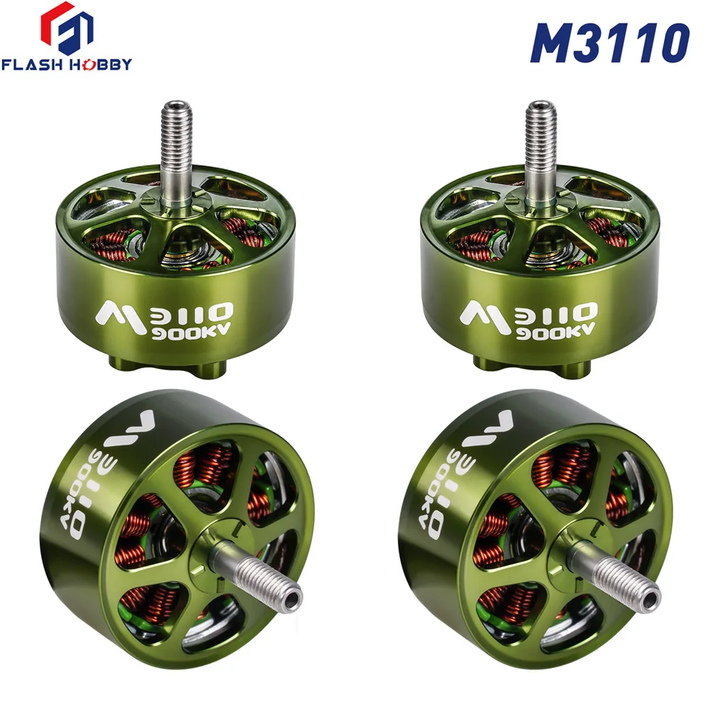 

4 шт. FLASHHOBBY Mars M3110 бесщеточный двигатель 900KV 3-6S LiPo для FPV фристайла дальнего действия DIY Запчасти