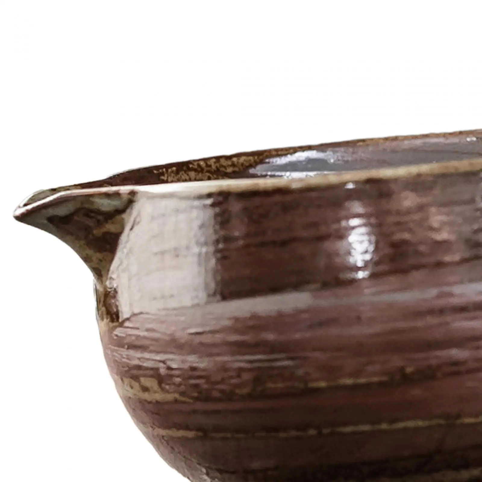 Handmade Ceramic Matcha Bowl with Pour Spout Japanese Pottery Chawan for Authentic Green Tea Ritual