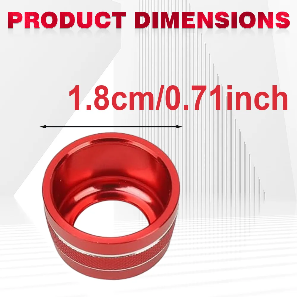 

For Ford Bronco Sport 2021-2025 Red / Blue Dash Air Vent Knob Trim
