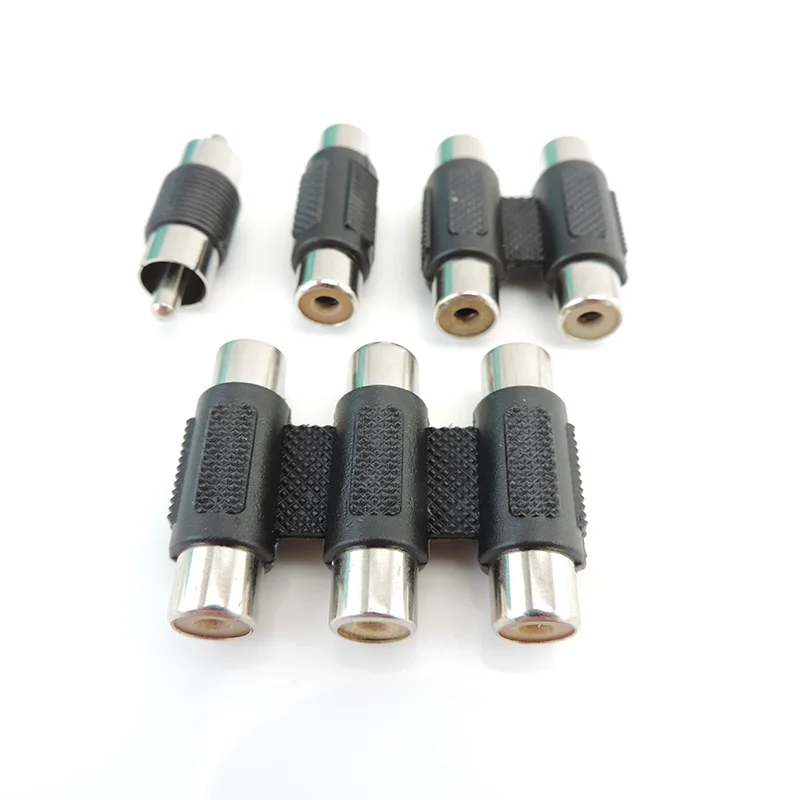 5 Stuks Rca Female Naar Vrouwelijke Jack Plug Connector Adapter Mannelijk Naar Rca Connector Video Audio Extender Cord Kabel converter