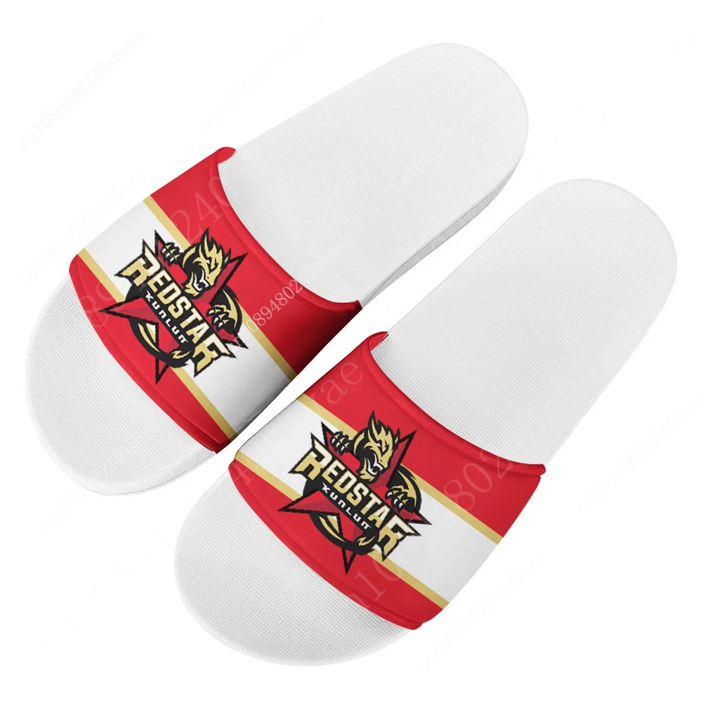 

Куньлуньская красная звезда Kunlun Red Star Hockey Slippers Home Sandals Men Women Teenagers Sandal Customized Summer Slipper