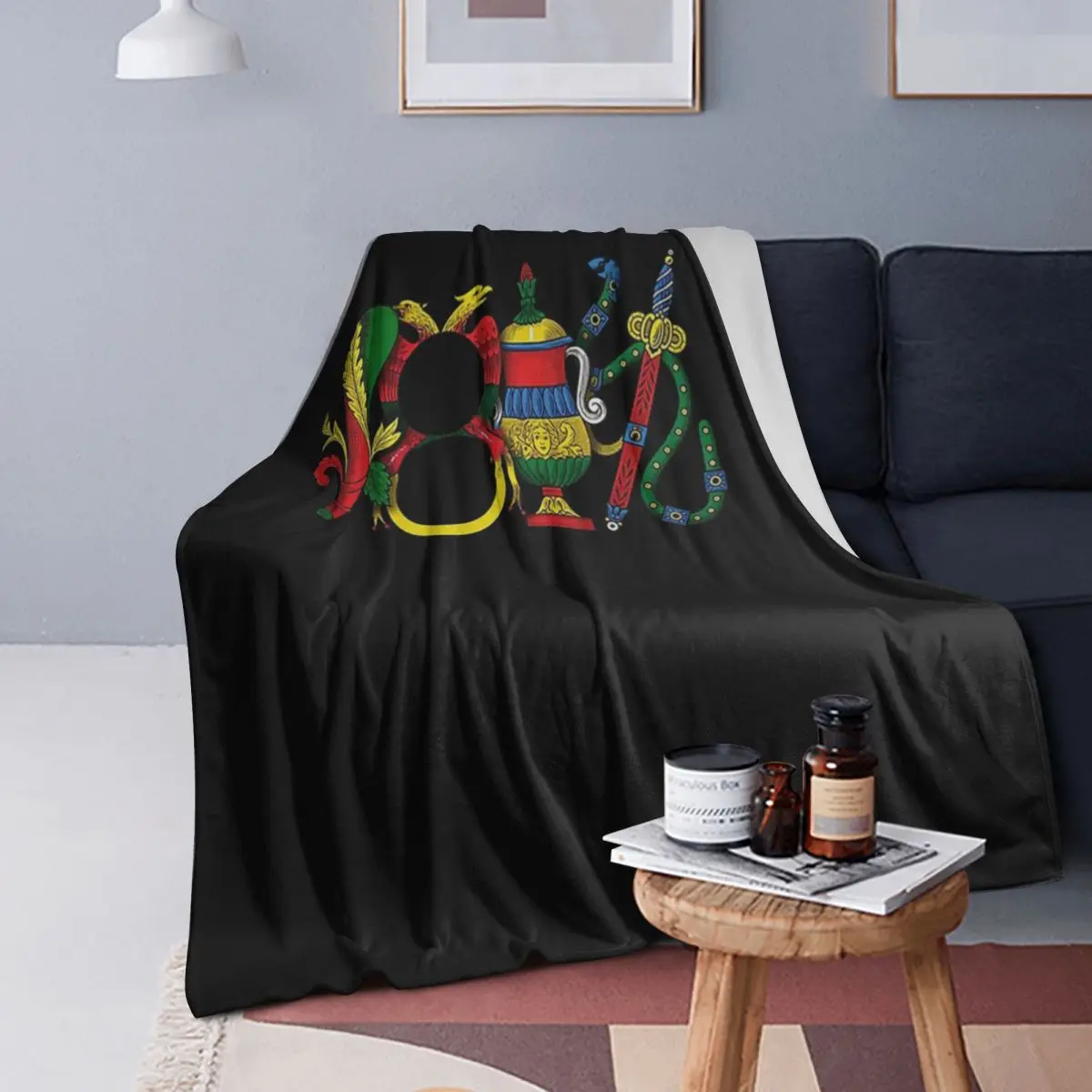 

Italian Aces Briscola Scopa Card Blanket Soft Warm Flannel Throw Blanket Bedding for Bed Living room Picnic Travel Home Couch