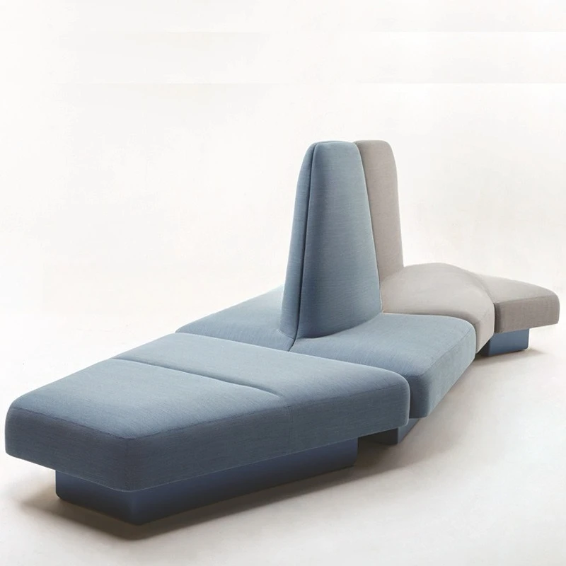 

Lobby reception waiting sofa leisure negotiation sofa fabric leisure business negotiation combination
