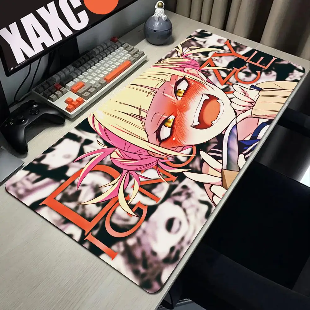 Anime girl H Himiko Toga Mousepad Mouse Mat With Pad gaming accessories Prime Gaming XXL Keyboard Pad Stitch Padding Mat