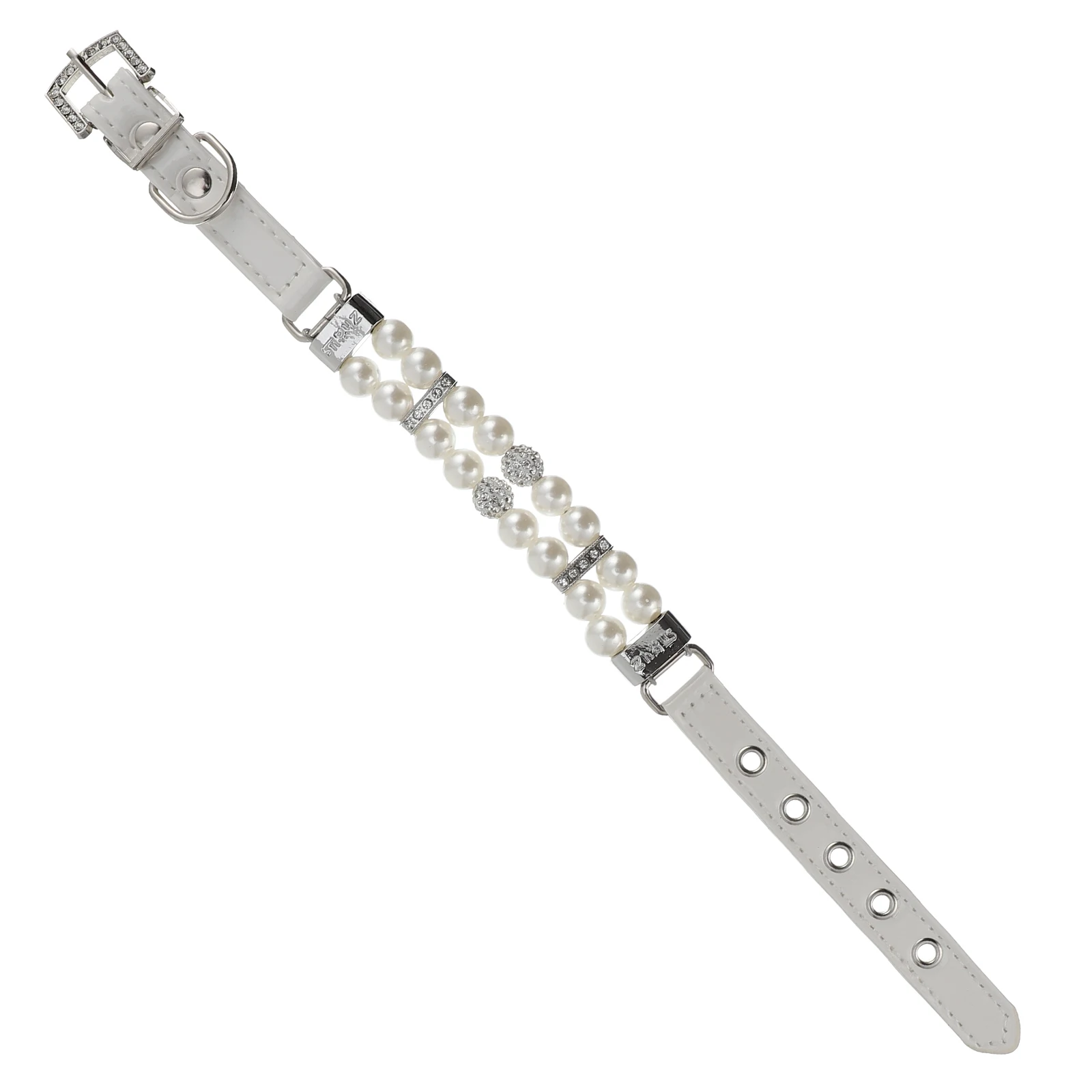 

Dog Pearl Collar Pet Jewelry Imitation Pearls Collar With Leash For Wedding Birthday Party Costume Flexible Easy