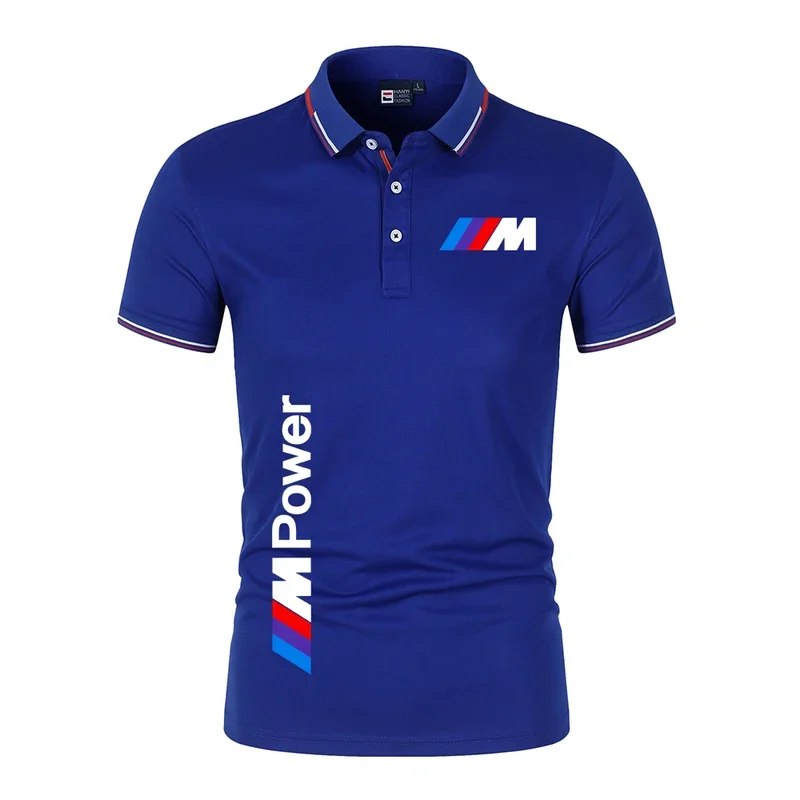 Motorcycle Racing Men Shirt Summer Short Sleeve Male Polos-shirt 2025 New Casual Clothes Tops