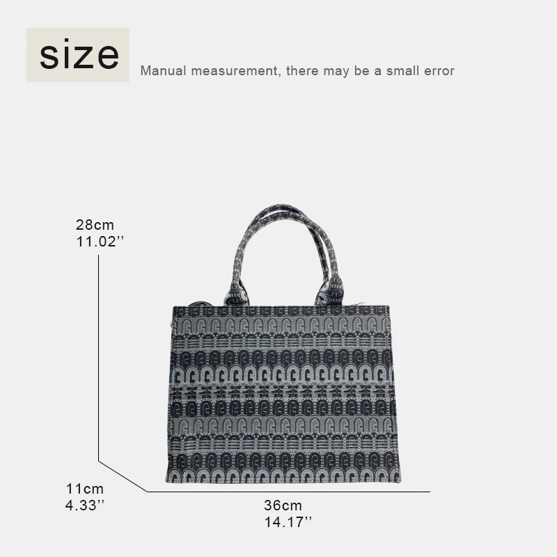 Spring Versatile Tote Bag For Women Luxury Designer Handbags And Purse 2023 New Canvas Letter Pattern High Quality Shoulder Bag