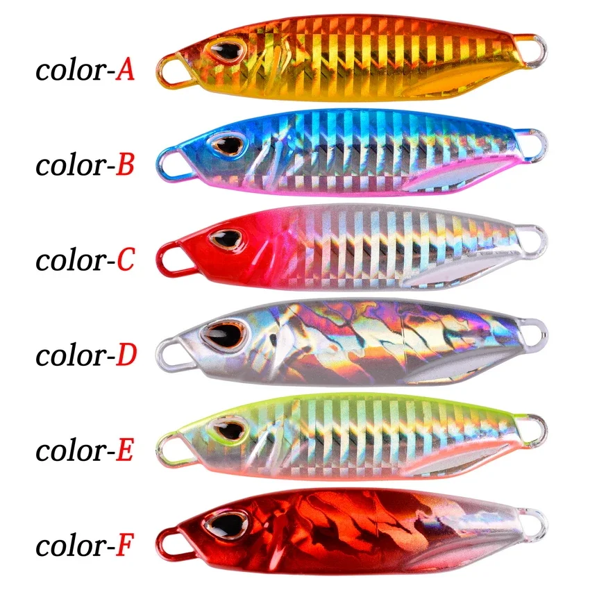 Metal Jig Fishing Lure Weights 10g-40g Trolling Hard Bait Bass Fishing Bait Tackle Trout Tuna Jigging Lure Jigs Saltwater Lures