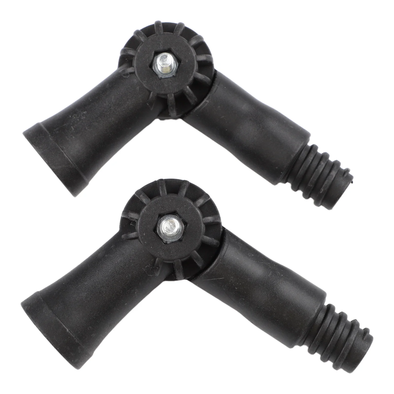 Angle Adapter with 360 Degree Rotation for 3/4 Inch Threaded Telescopic Poles for Window Gutter and Shelf Cleaning Use