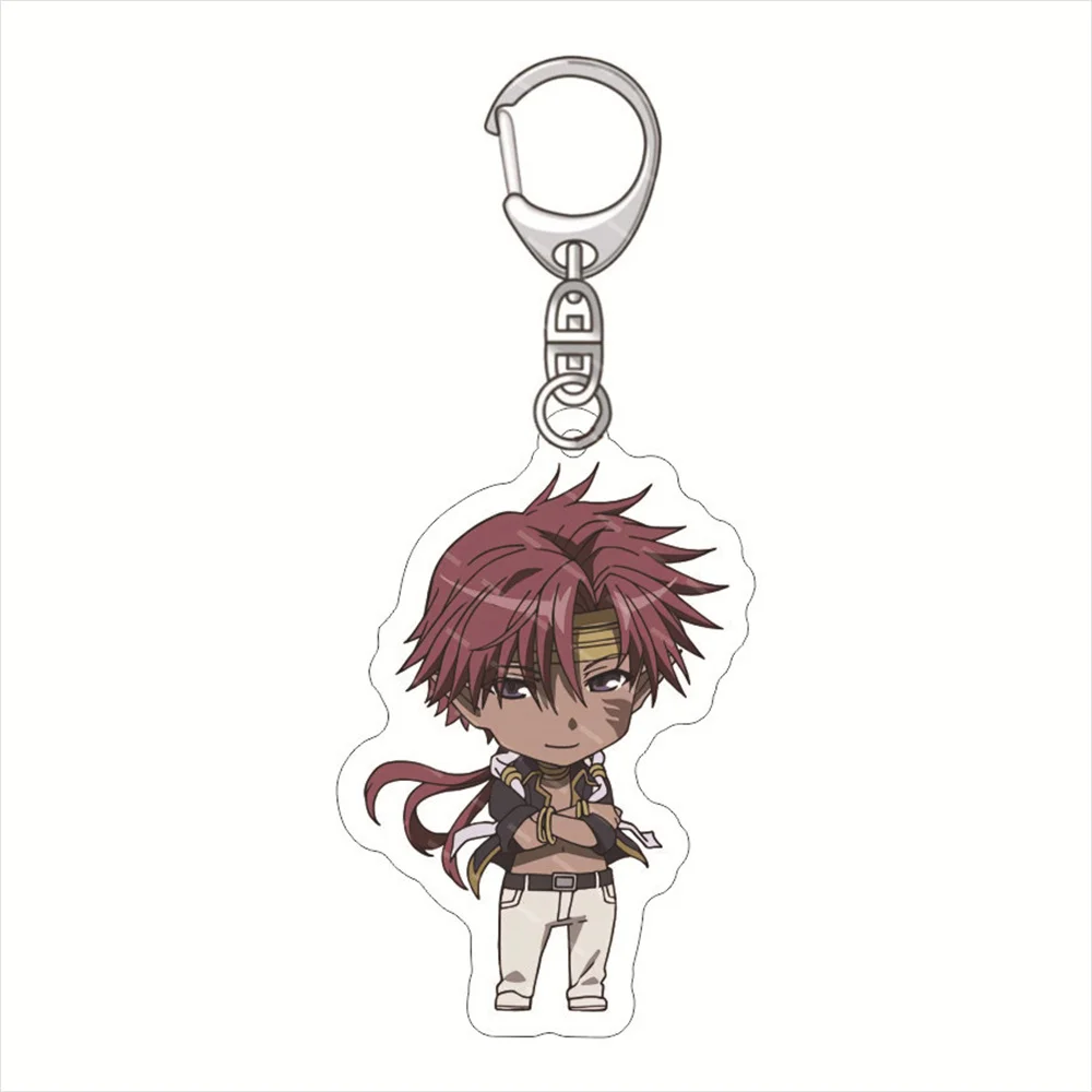 NEW Anime Pendant Keyring for Saiyuki RELOAD Acrylic Figure Bag Keychain  Doll Genjo Sanzo Sha Gojyo Cho Hakkai Son Goku Gift