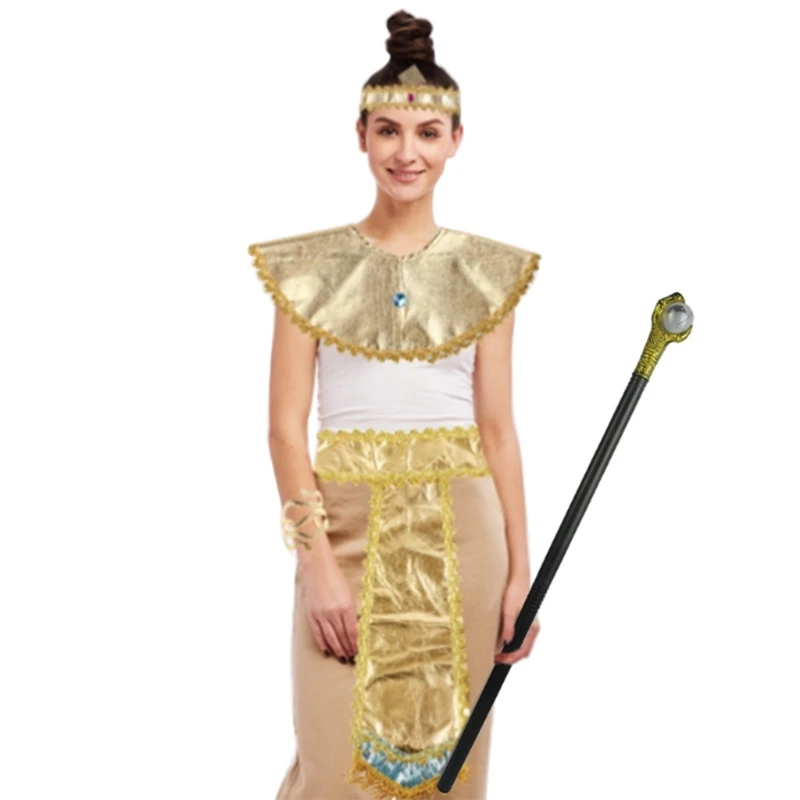 Diamond/Crystal Cane Egyptian Staff Scepter Pimp Cane Costume Accessories