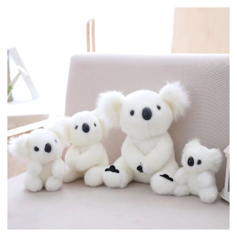 슈퍼 귀여운 작은 코알라 곰 플러시 장난감 박제 동물 모험 코알라 인형 어린이를위한 생일 크리스마스 선물 어린이
