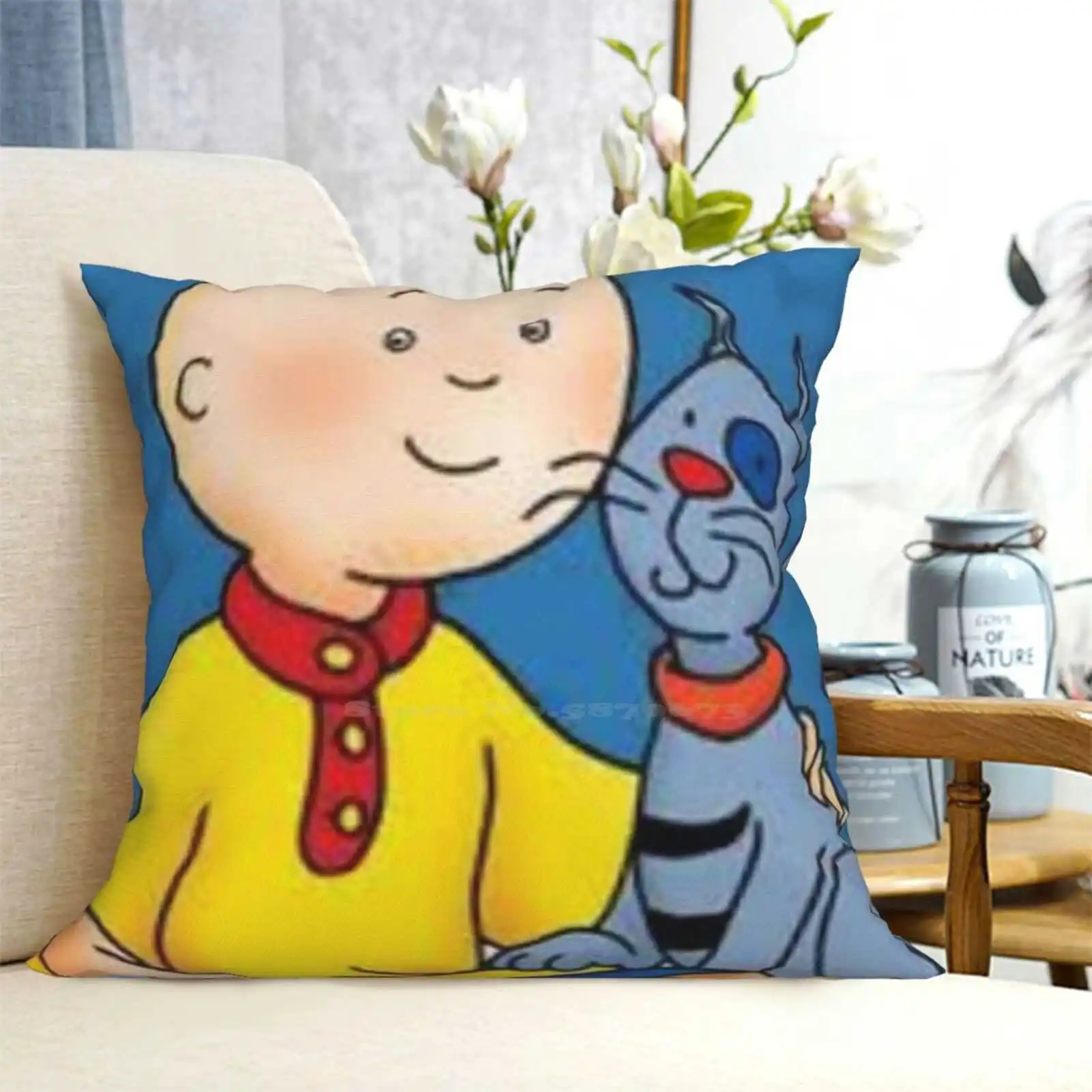 Caillou : D Fashion Sofa Throw Pillow Cover Pillowcase Caillou Officalimelight Kid Friendly For Kids