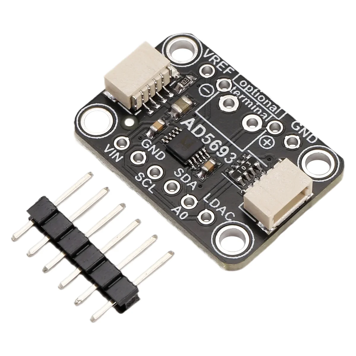 Imagem -02 - Breakout Board Interface I2c Módulo Dac de 16 Bits Compatível com Stemma qt Qwiic Ad5693r