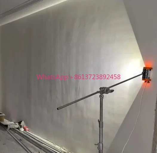 Portable Industrial LED Wall Leveling Lighting with Handle Bracket Auxiliary Sanding Tools and Painter Developing Lamp