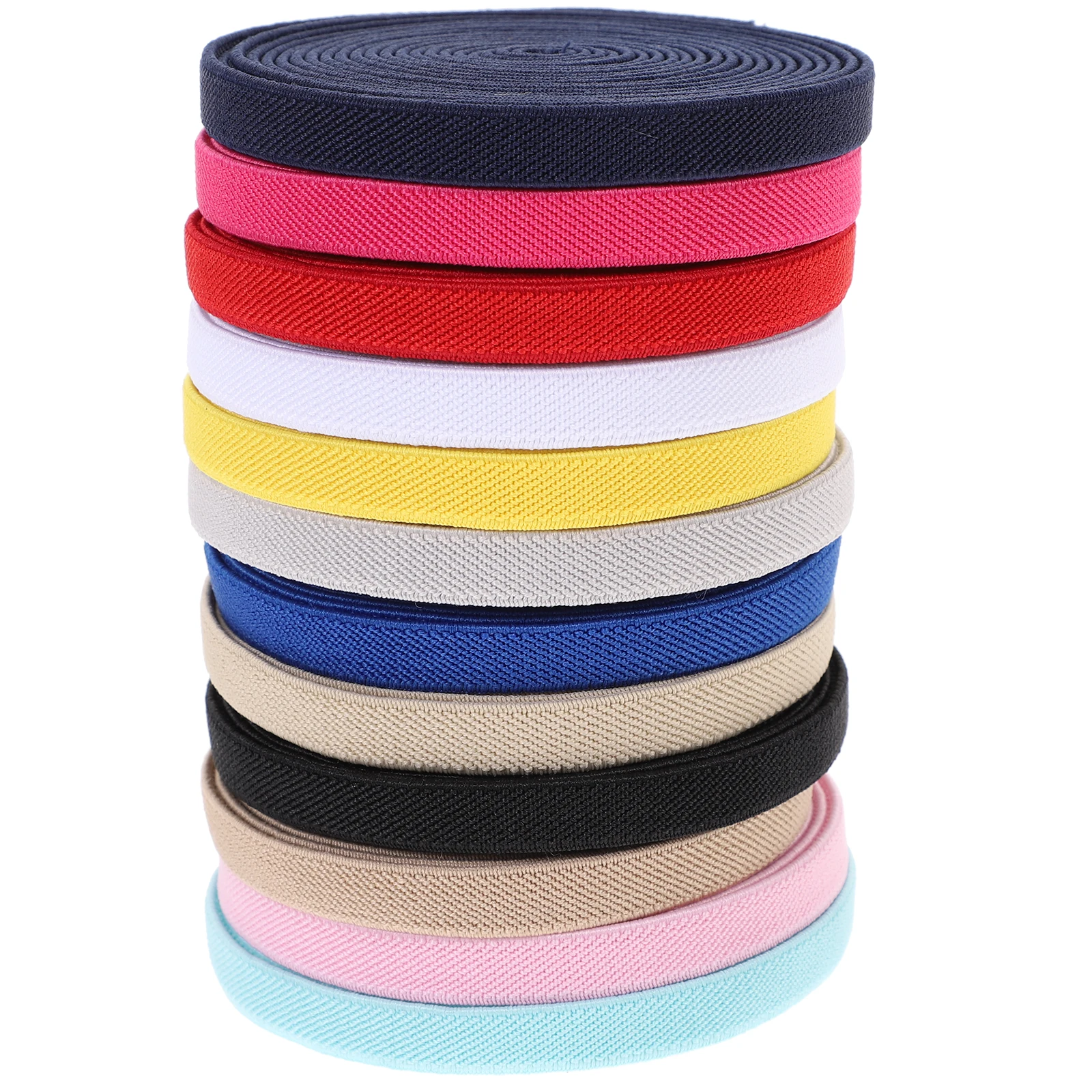 

12pcs High Elasticity Sewing Bands Silk Accessories Pregnant Women Stretch Straps Colorful Elastic for Crafting