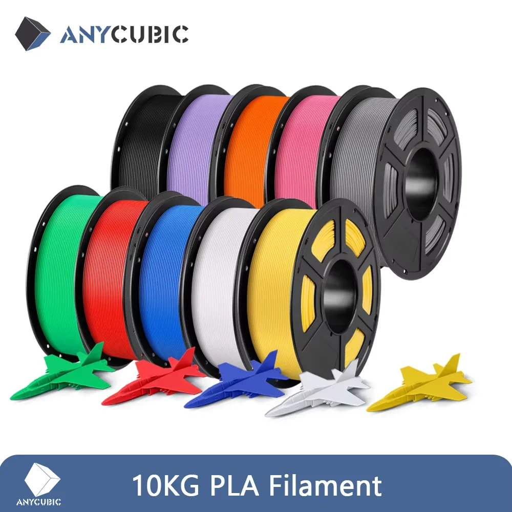 

ANYCUBIC 10Kg/lot Plastic PLA Filament For FDM 3D Printer Plastic Consumables 3D Printing Material For Kobra 3 Combo S1 Combo