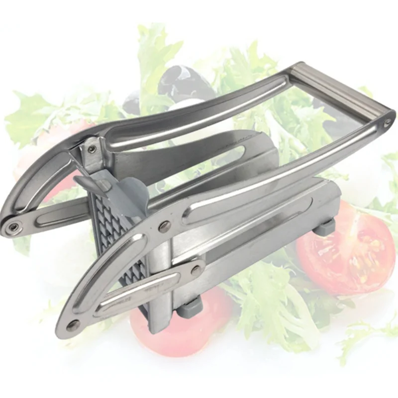 الفولاذ المقاوم للصدأ دليل قطاعة البطاطس متعددة الوظائف الخيار الفجل القطاعة المقلية صانع المطبخ أداة قطع البطاطس