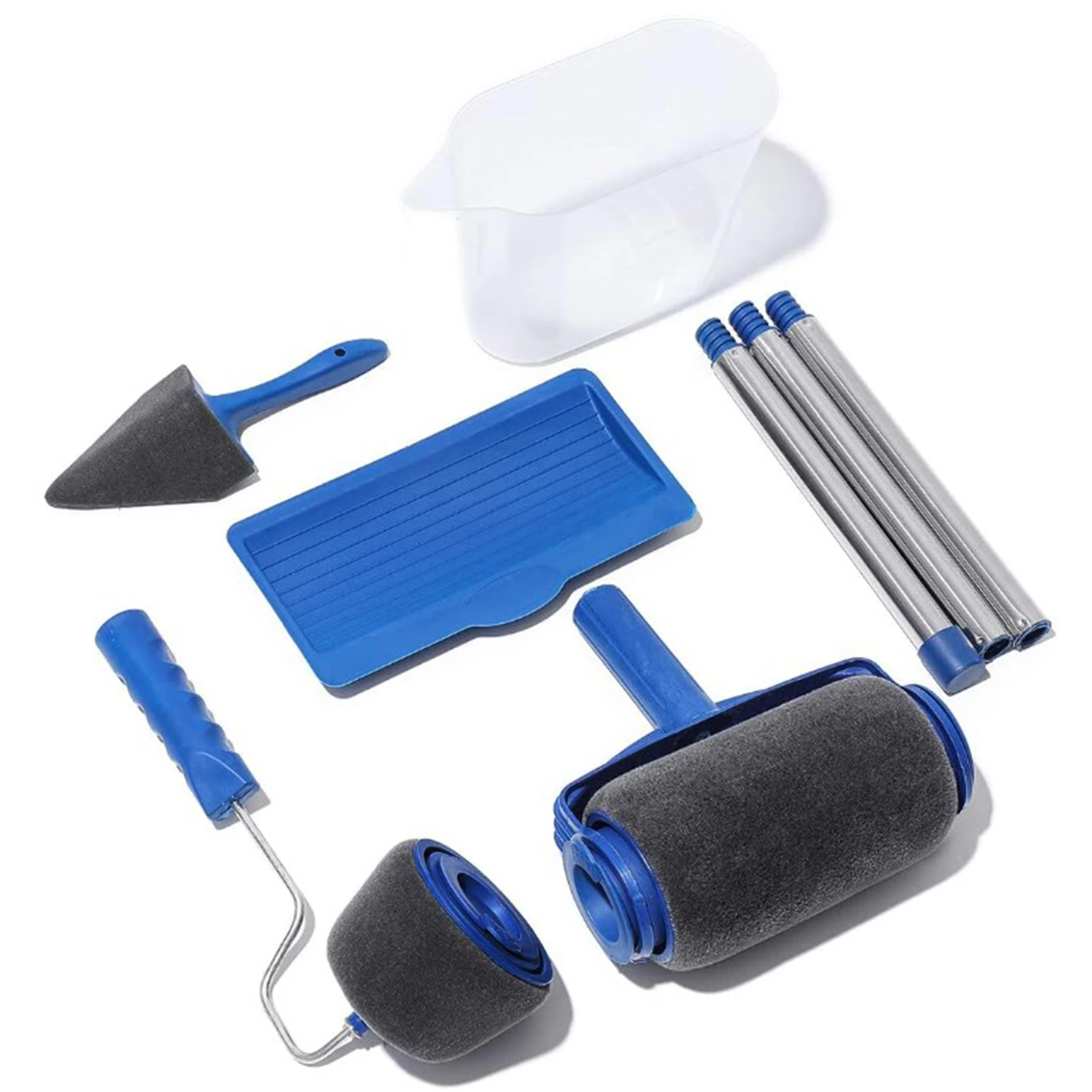 Paint Roller Brush Roller Kit Multi-purpose Seamless Sponge Paint Roller for Wall Repair and Painting