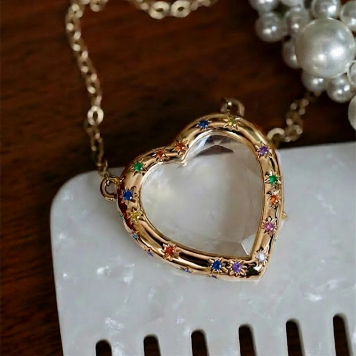 Transparentes Glas-Design zum Öffnen und Schließen, DIY niedliche personalisierte Halskette, einfaches und vielseitiges Accessoire – Detail 6