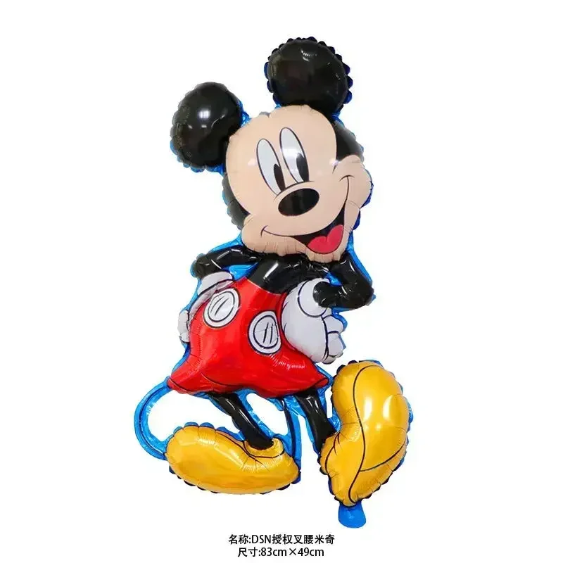 Ballons de dessin animé Minnie Mouse pour enfants, décorations de fête d'anniversaire pour enfants, ballons en aluminium Kawaii, jouets mignons pour enfants, 112cm