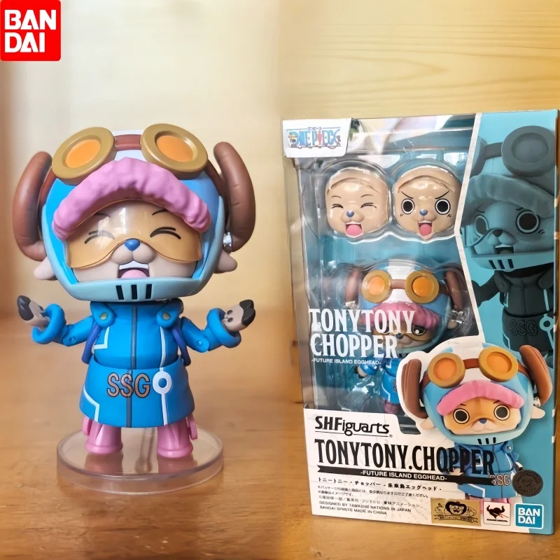 

Shf Original Bandai One Piece S.H.Figuarts Tony Tony Choper Future Island Egghead Anime Figures Model Collection Toy Gifts