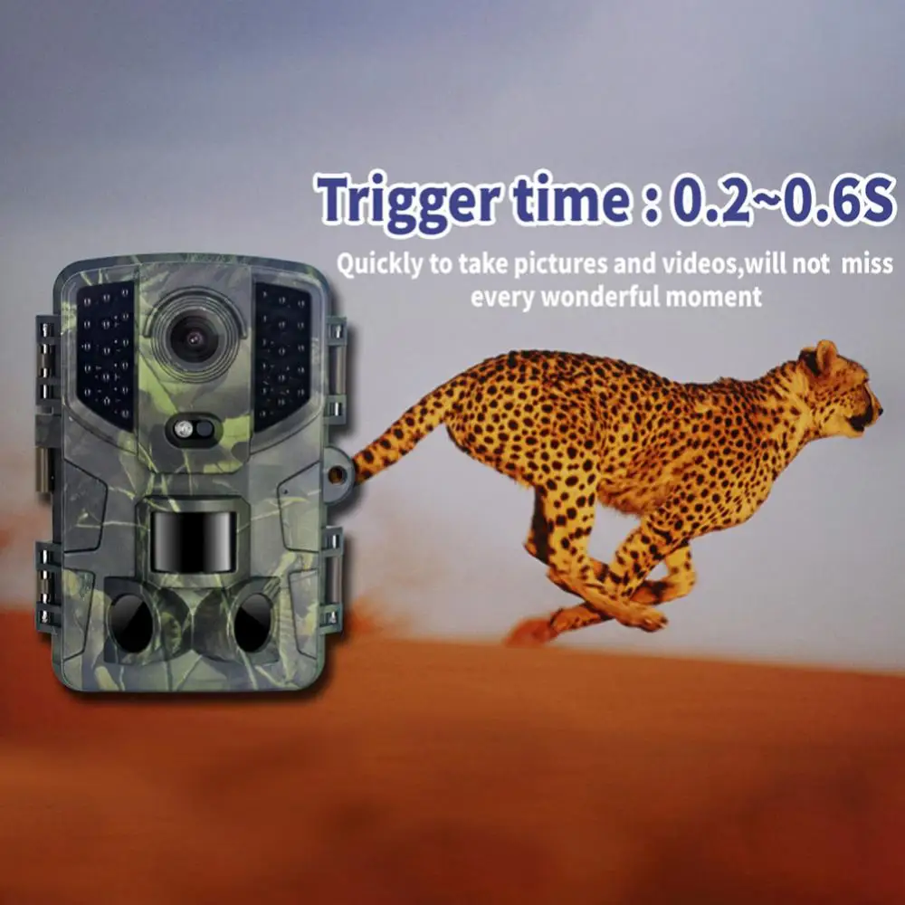 

Outdoor Trail Camera 20MP 1080P Hunting IP66 Waterproof Infrared Night Motion Activated Surveillance Trap Camera