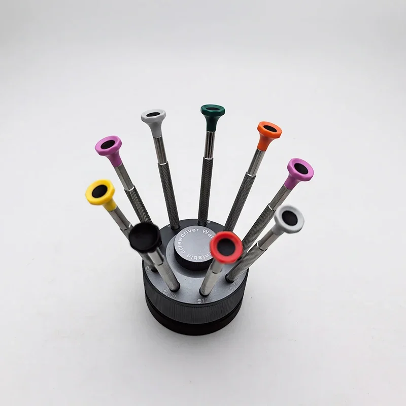 NFNF High Precision Screwdriver Set 9PCS For Watchmaker Watch Repair Tools, Stainless Steel, With Spare 9PCS Blades , Top Qualit