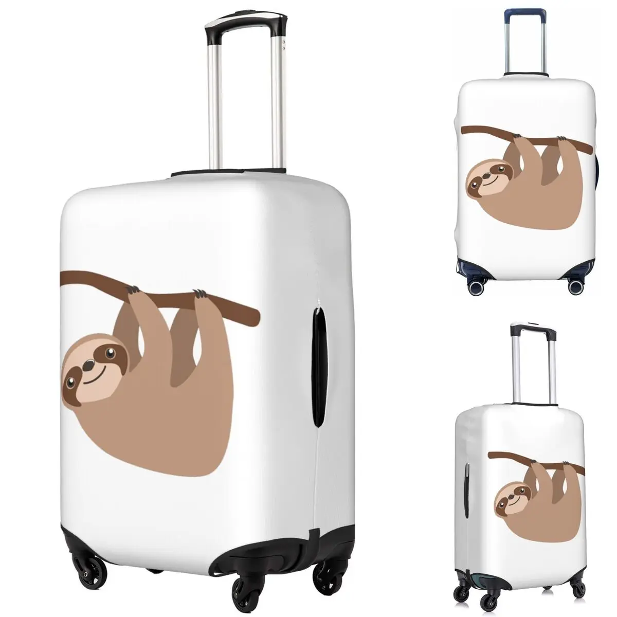 

Cute Baby Cartoon Sloth Design Suitcase Cover Protection Elastic Trip Luggage Protector Covers for 18-32 Inch
