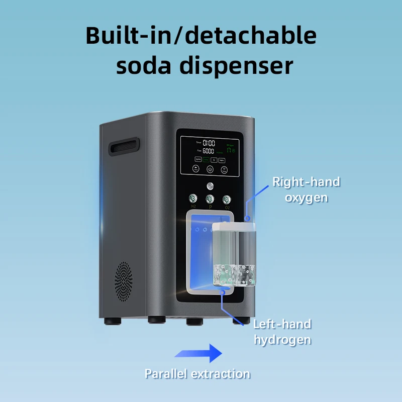 Hydrogen Generator for Water Purification & Inhalation - close-up view