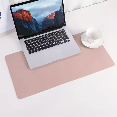 1pc-Office Desk Protector Mat PU Leather Waterproof Mouse Pad Desktop Keyboard Desk Pad Gaming Mousepad